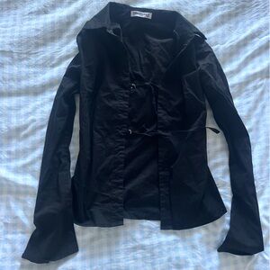 Princess Polly Black Long Sleeve Top